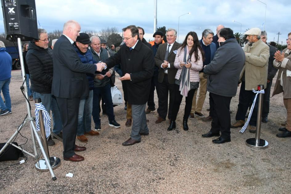 Se inauguraron obras en ruta 6, entre by pass de Sauce y ruta 11